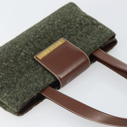 Bvlgari Handbag Canvas, GREEN, WOOL, Handbag