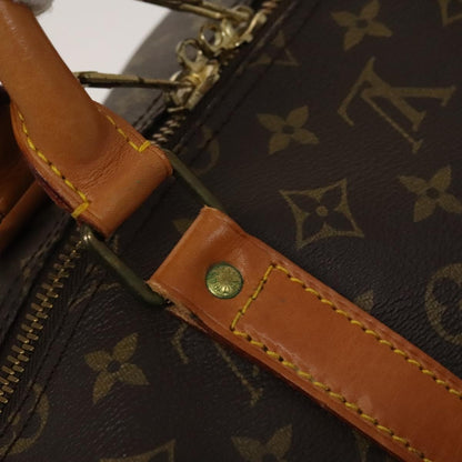Louis Vuitton Keepall Bag Monogram Canvas, BROWN, CANVAS, Travel bag