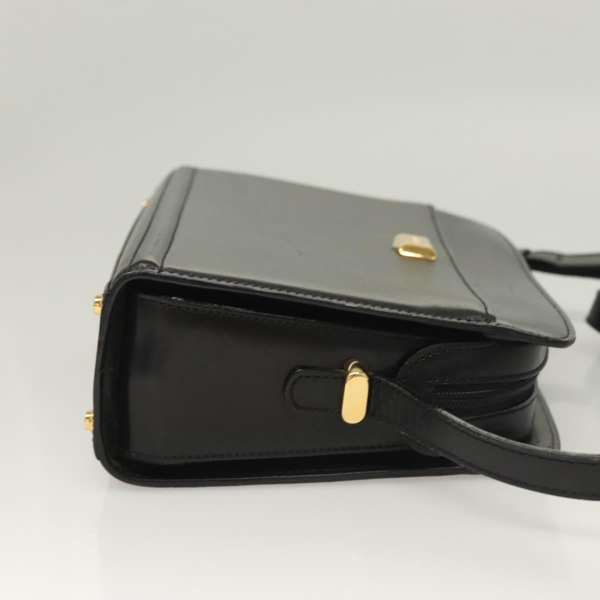 Bally Vintage Shoulder Bag Leather, Black, Leather, Shoulder Bag