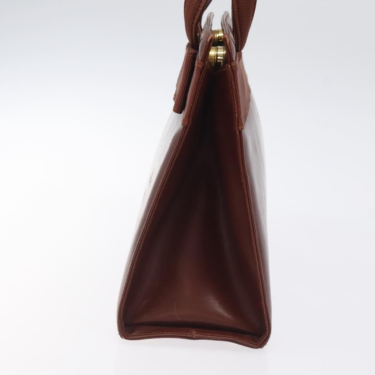 Salvatore Ferragamo Convertible Vara Bow Tote Leather, BROWN, LEATHER, Handbag