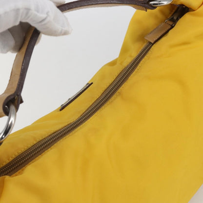 Prada Vintage Shoulder Bag Tessuto, Yellow, Nylon, Shoulder Bag
