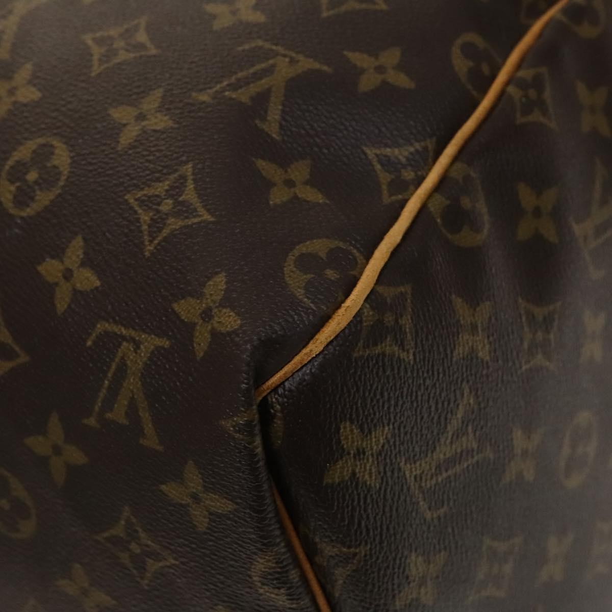 Louis Vuitton Keepall Bag Monogram Canvas, BROWN, CANVAS, Travel bag