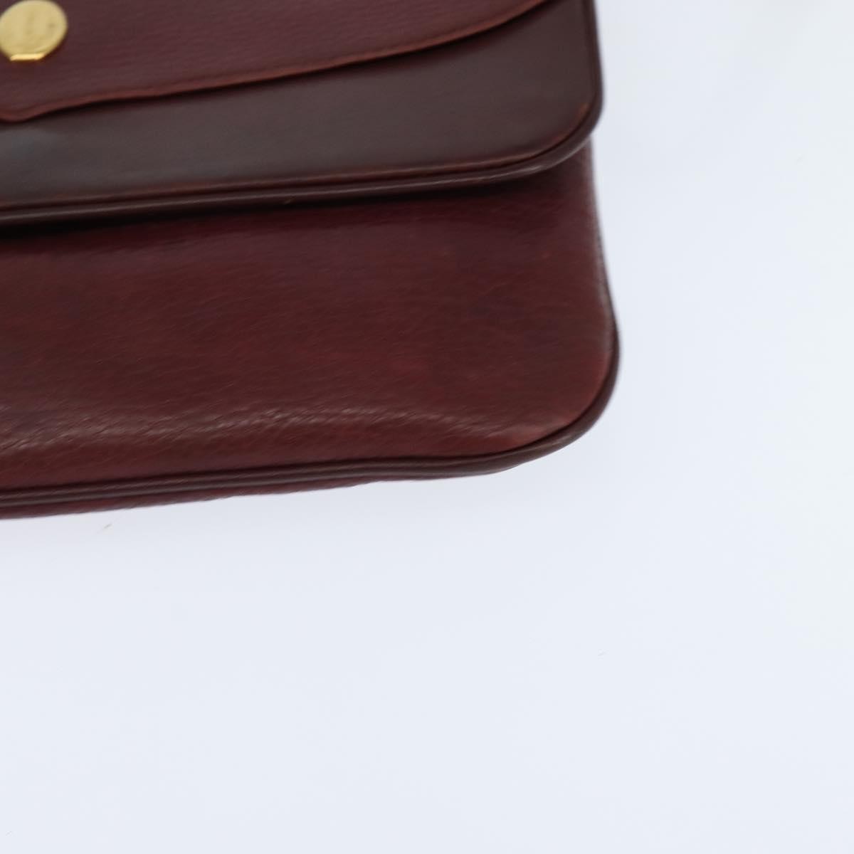 cartier Must de Cartier Shoulder Bag Leather, BURGUNDY, LEATHER, Shoulder bag