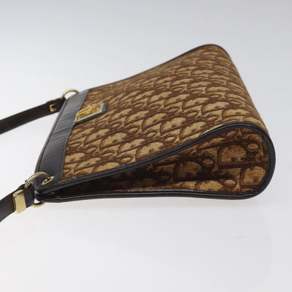 Christian Dior Vintage Trotter Shoulder Bag Canvas, BROWN, CANVAS, Shoulder bag