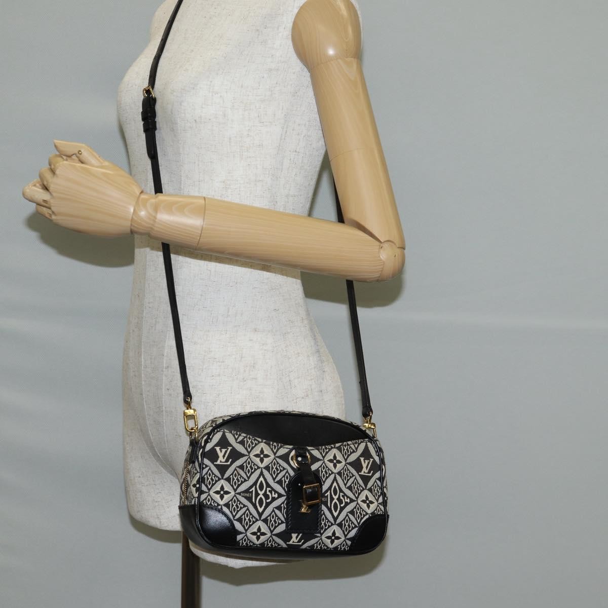 Louis Vuitton Deauville Handbag Limited Edition Since 1854 Monogram Jacquard, BLACK, CANVAS, Shoulder bag