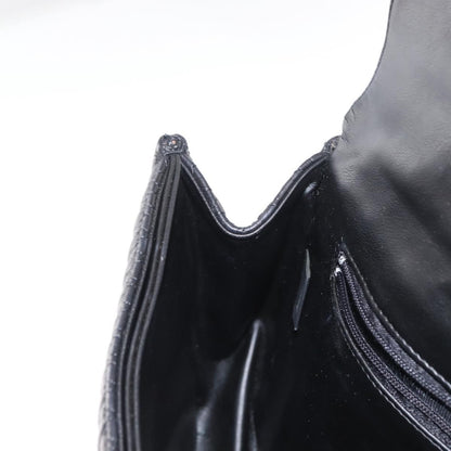 Bally Vintage Chain Shoulder Bag Quilted Leather, Black, Leather, Shoulder Bag