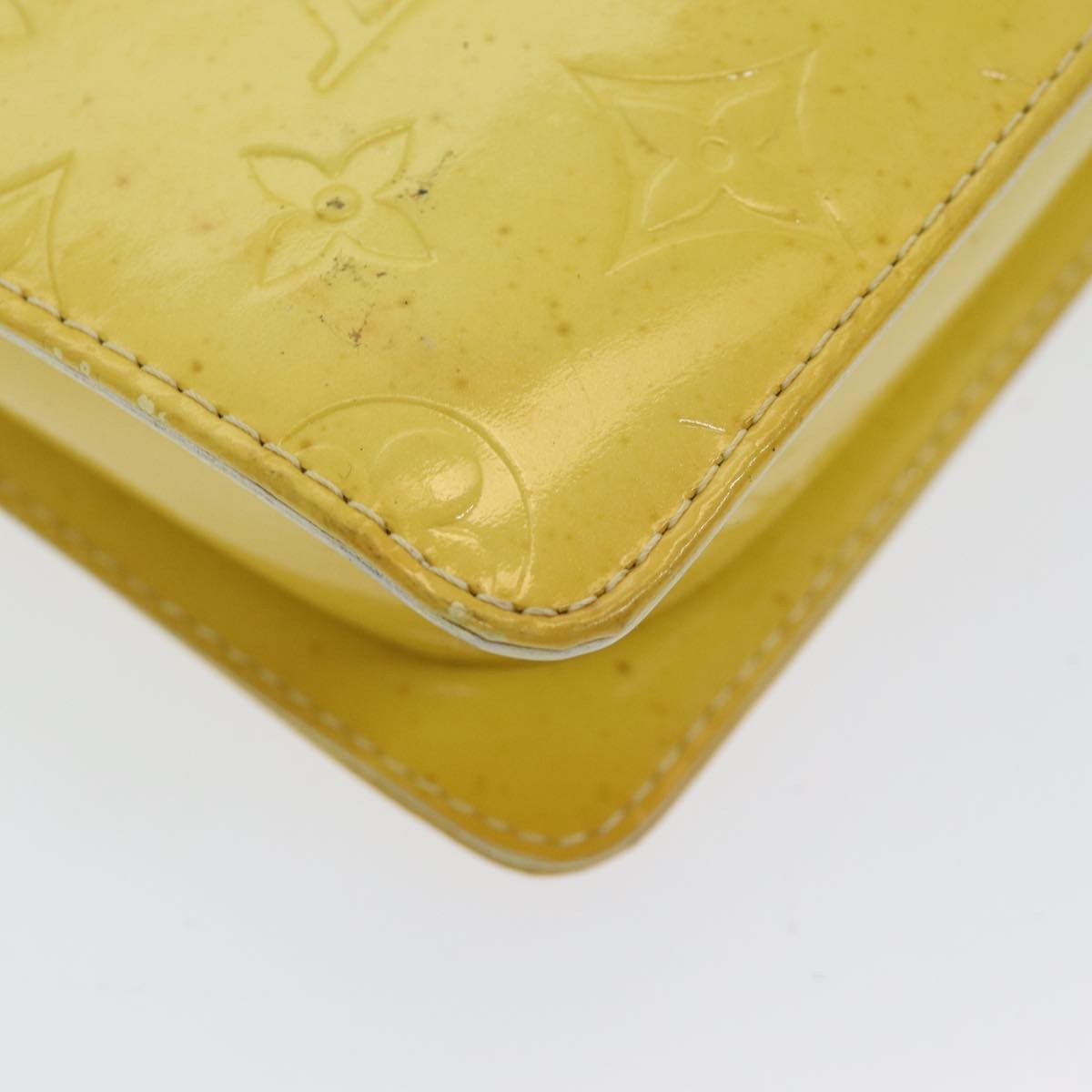 Louis Vuitton Thompson Street Handbag Monogram Vernis, YELLOW, PATENT_LEATHER, Clutche & pouche
