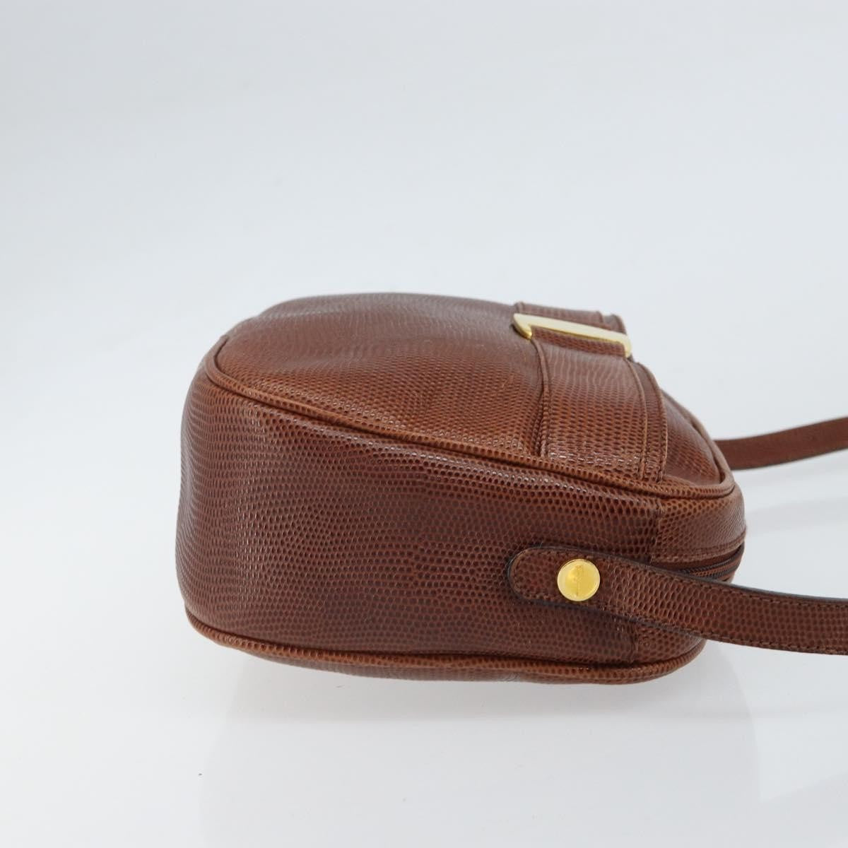 Salvatore Ferragamo Vara Bow camera Shoulder Bag Leather, BROWN, LEATHER, Shoulder bag