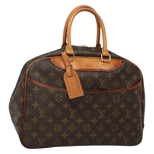 Louis Vuitton Deauville Handbag Monogram Canvas, BROWN, CANVAS, Handbag