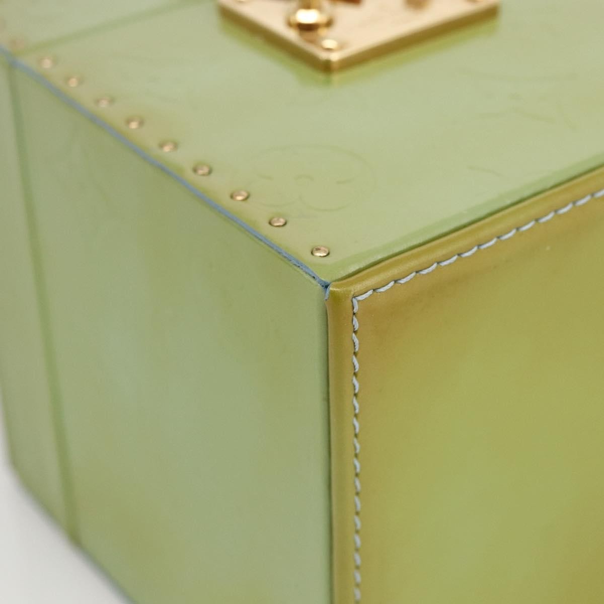 Louis Vuitton Bleecker Box Bag Monogram Vernis, GREEN, PATENT_LEATHER, Clutche & pouche