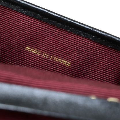 Chanel Vintage Round Flap Bag Quilted Lambskin, BLACK, LEATHER, Handbag