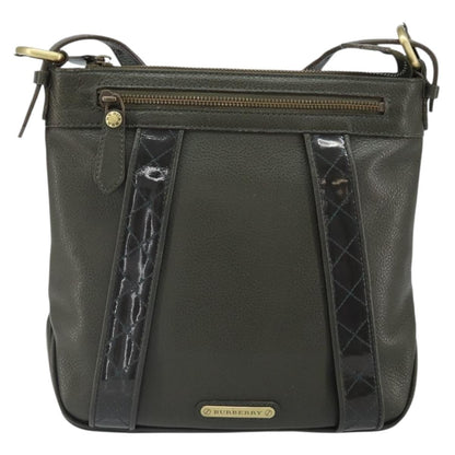 Burberry Vintage Shoulder Bag Leather, Khaki, Leather, Shoulder Bag