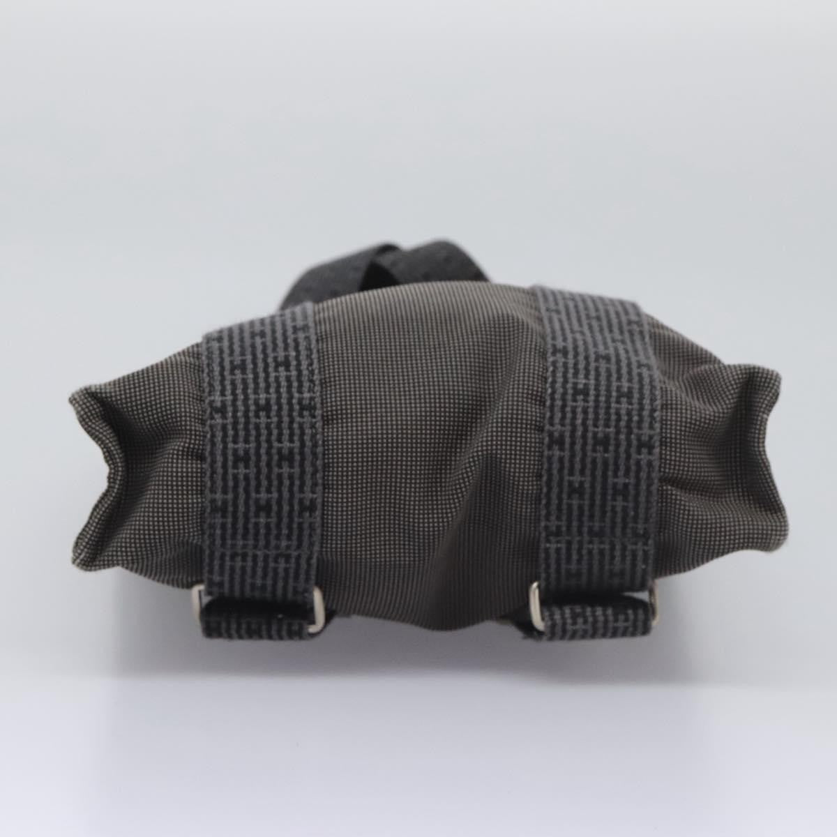 Hermes Herline Backpack Canvas, GRAY, CANVAS, Backpack