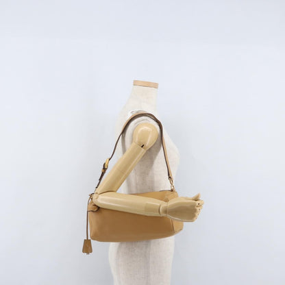 Prada Vintage Shoulder Bag Leather, BROWN, LEATHER, Shoulder bag