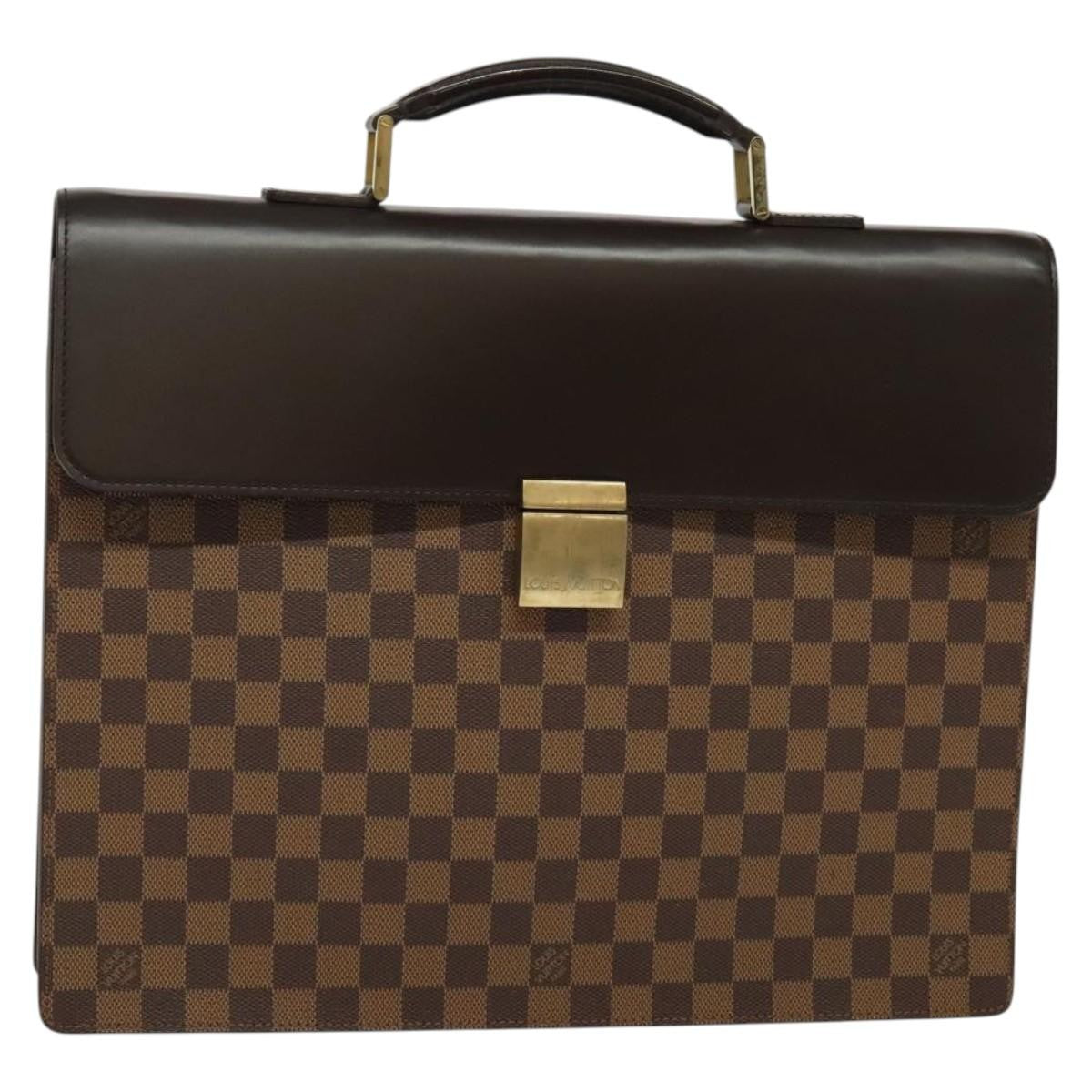 Louis Vuitton Altona Bag Damier, BROWN, CANVAS, Briefcase
