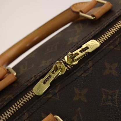 Louis Vuitton Keepall Bag Monogram Canvas, BROWN, CANVAS, Travel bag