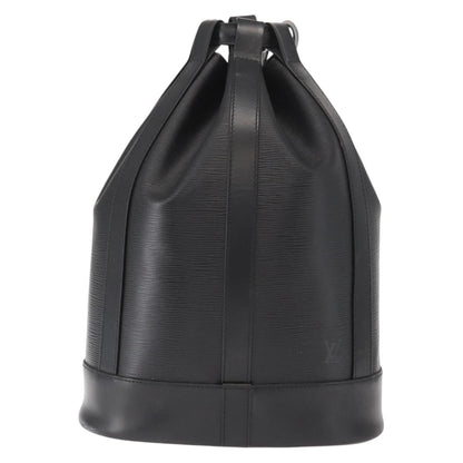Louis Vuitton Randonnee Backpack Epi Leather, Black, Leather, Shoulder Bag