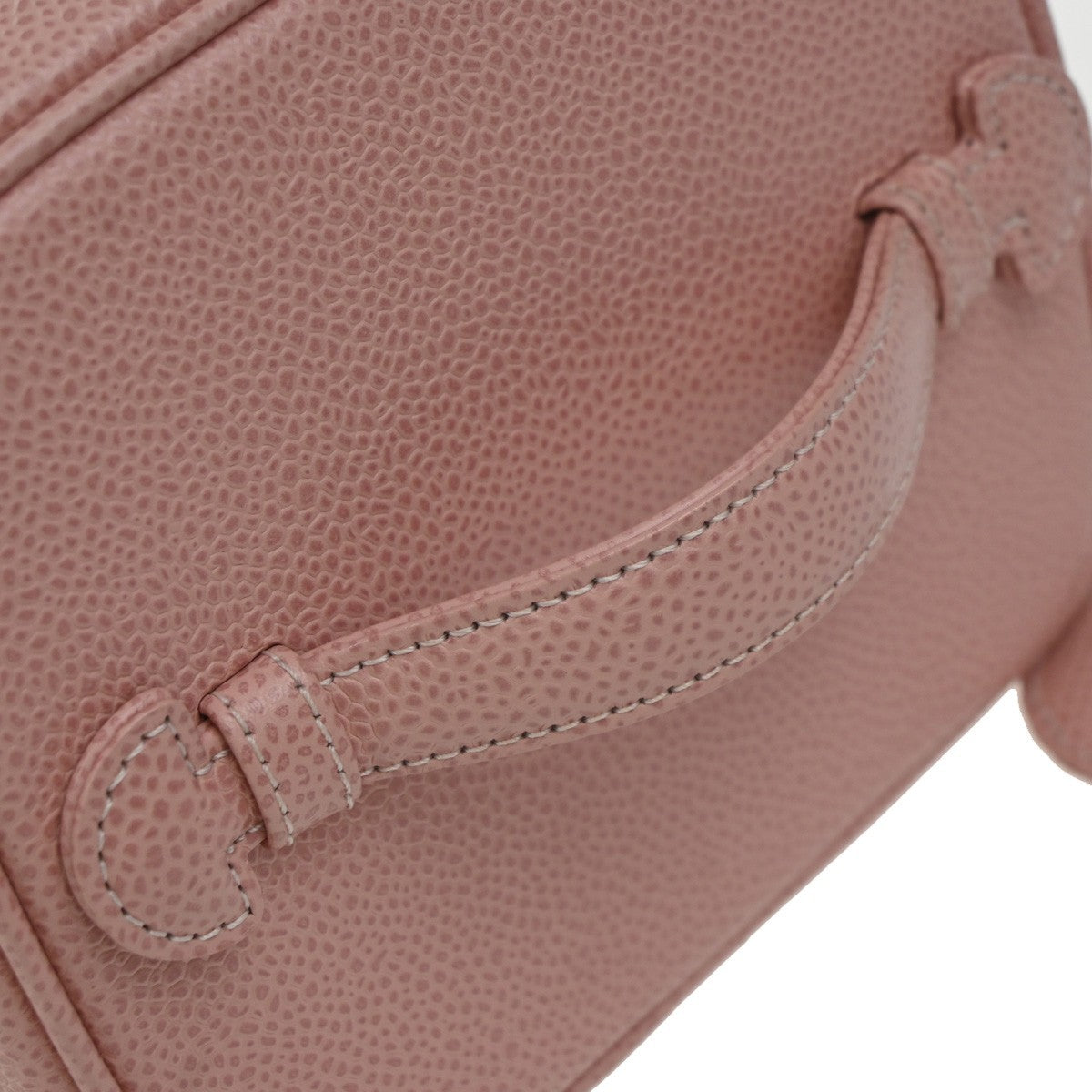 Chanel Vintage Timeless Cosmetic Case Caviar, PINK, LEATHER, Handbag