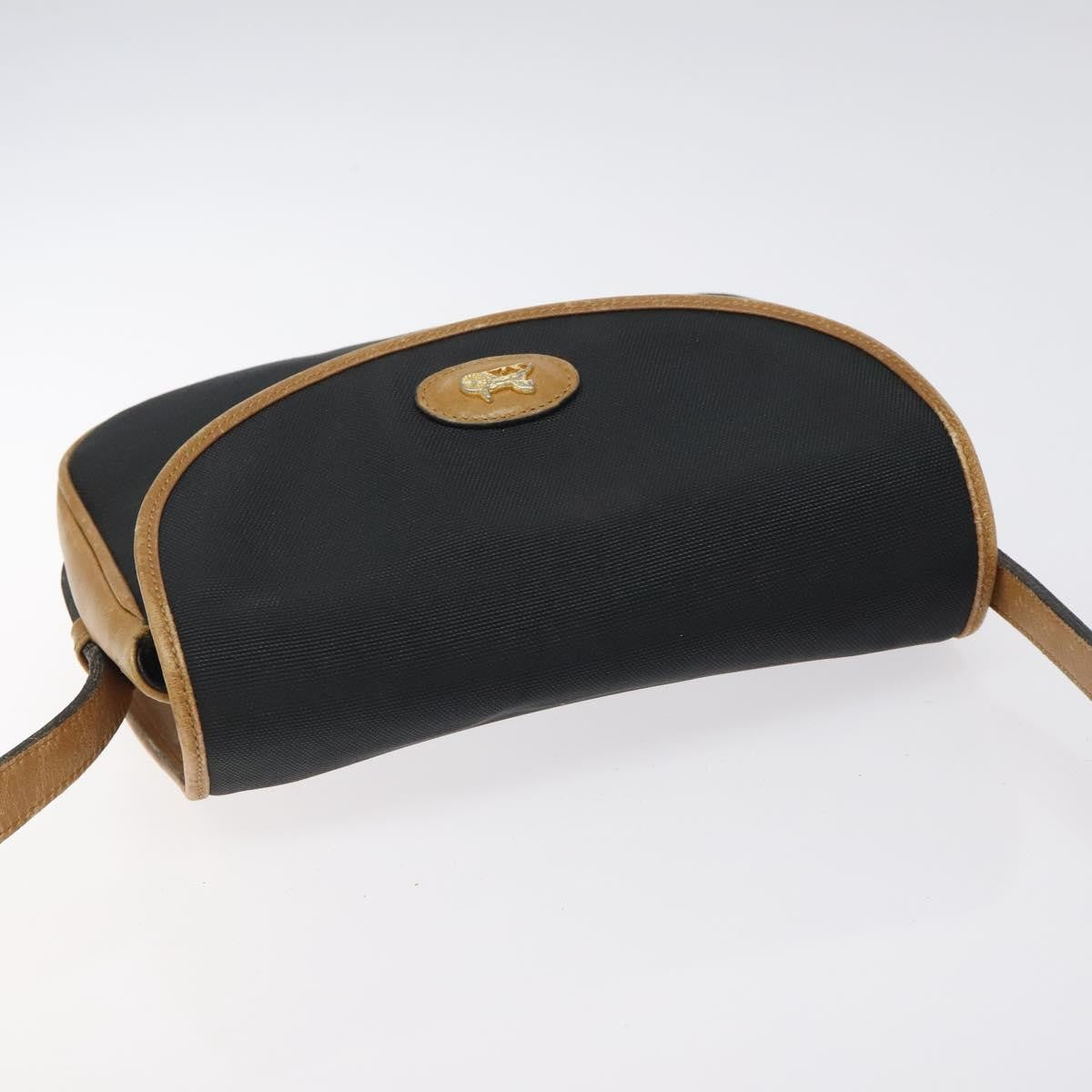 Celine Vintage Triomphe Shoulder Bag Canvas, BLACK, CANVAS, Shoulder bag