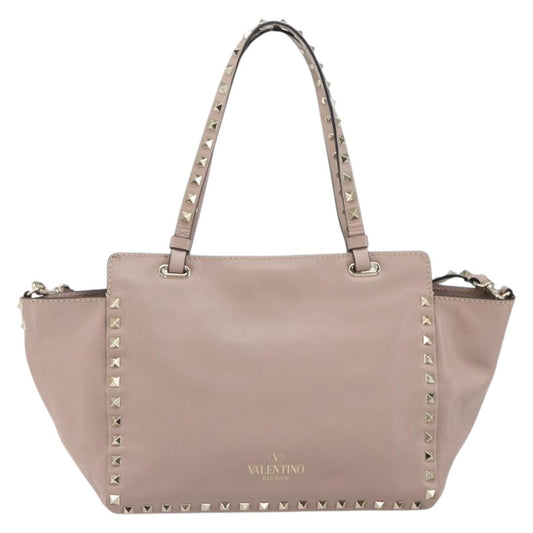 Valentino Garavani Rockstud Tote Soft Leather, PINK, LEATHER, Tote bag