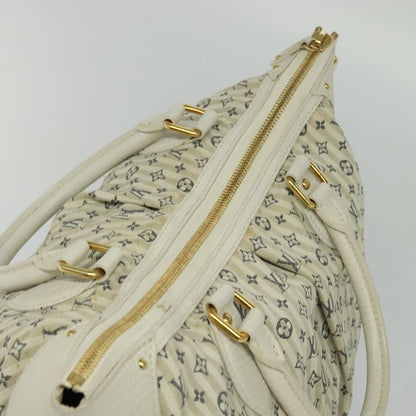 Louis Vuitton Marina Handbag Mini Lin Croisette, BEIGE, CANVAS, Handbag