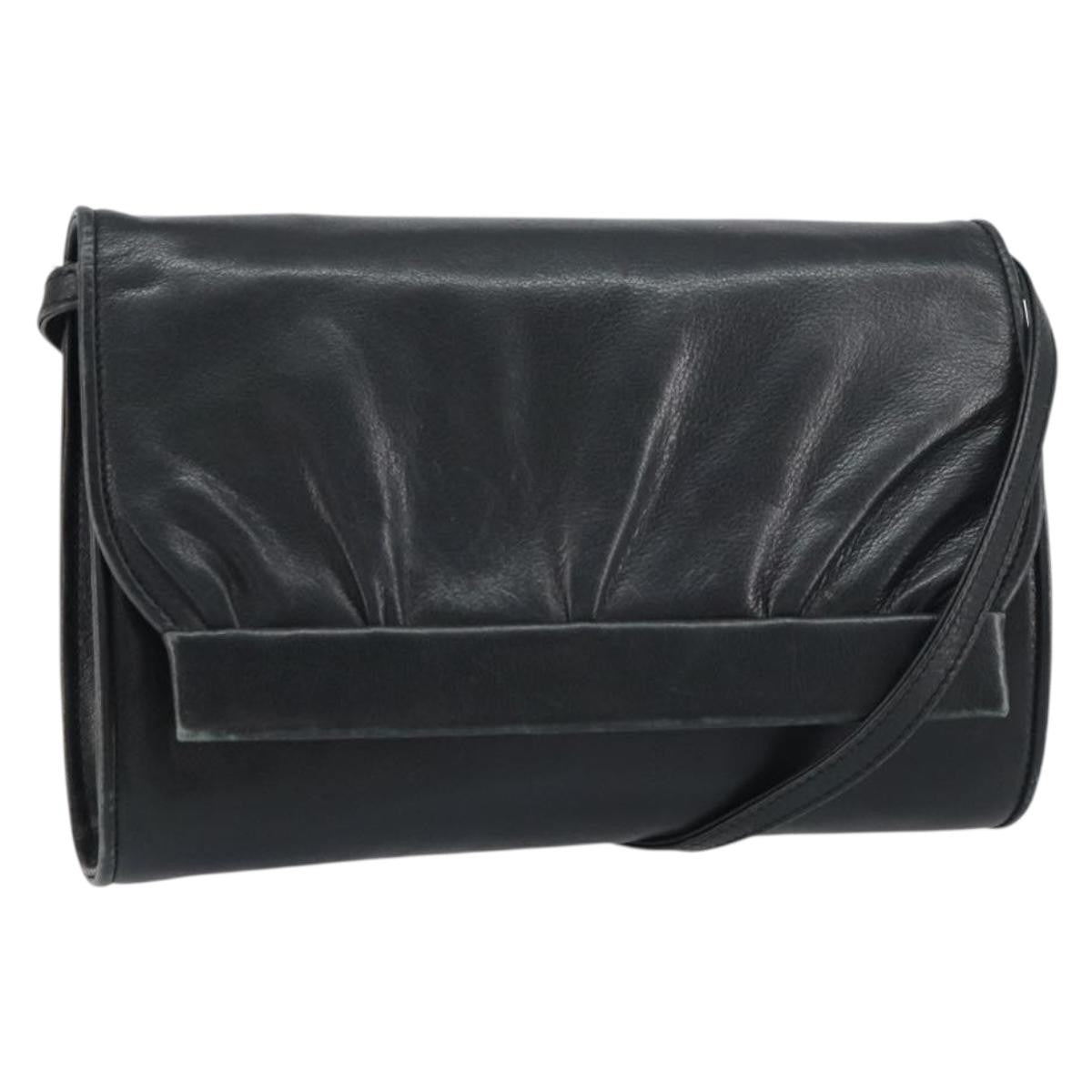 Gucci Vintage Shoulder Bag Leather, BLACK, LEATHER, Shoulder bag
