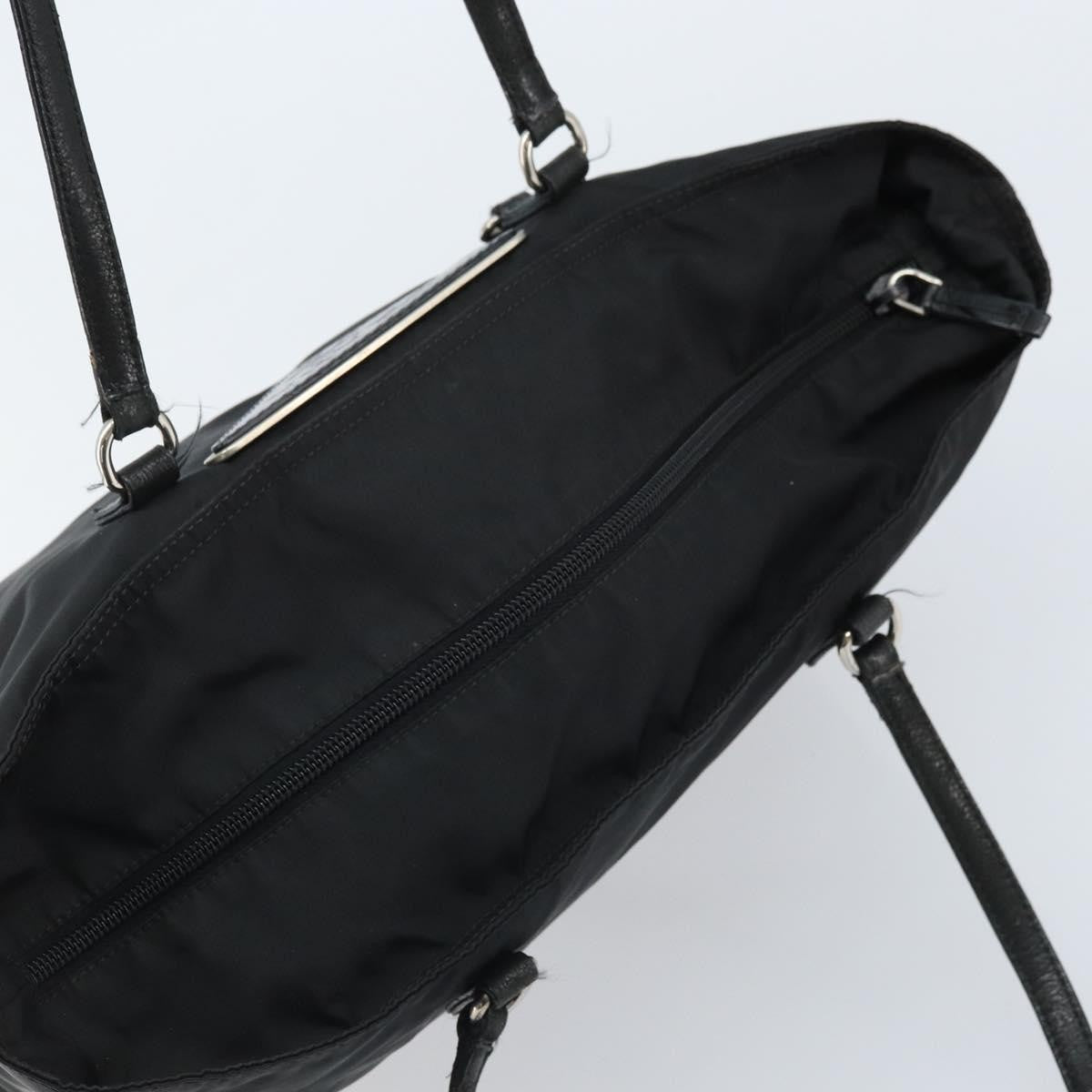 Prada Vintage Zip Tote Tessuto, Black, Nylon, Tote Bag