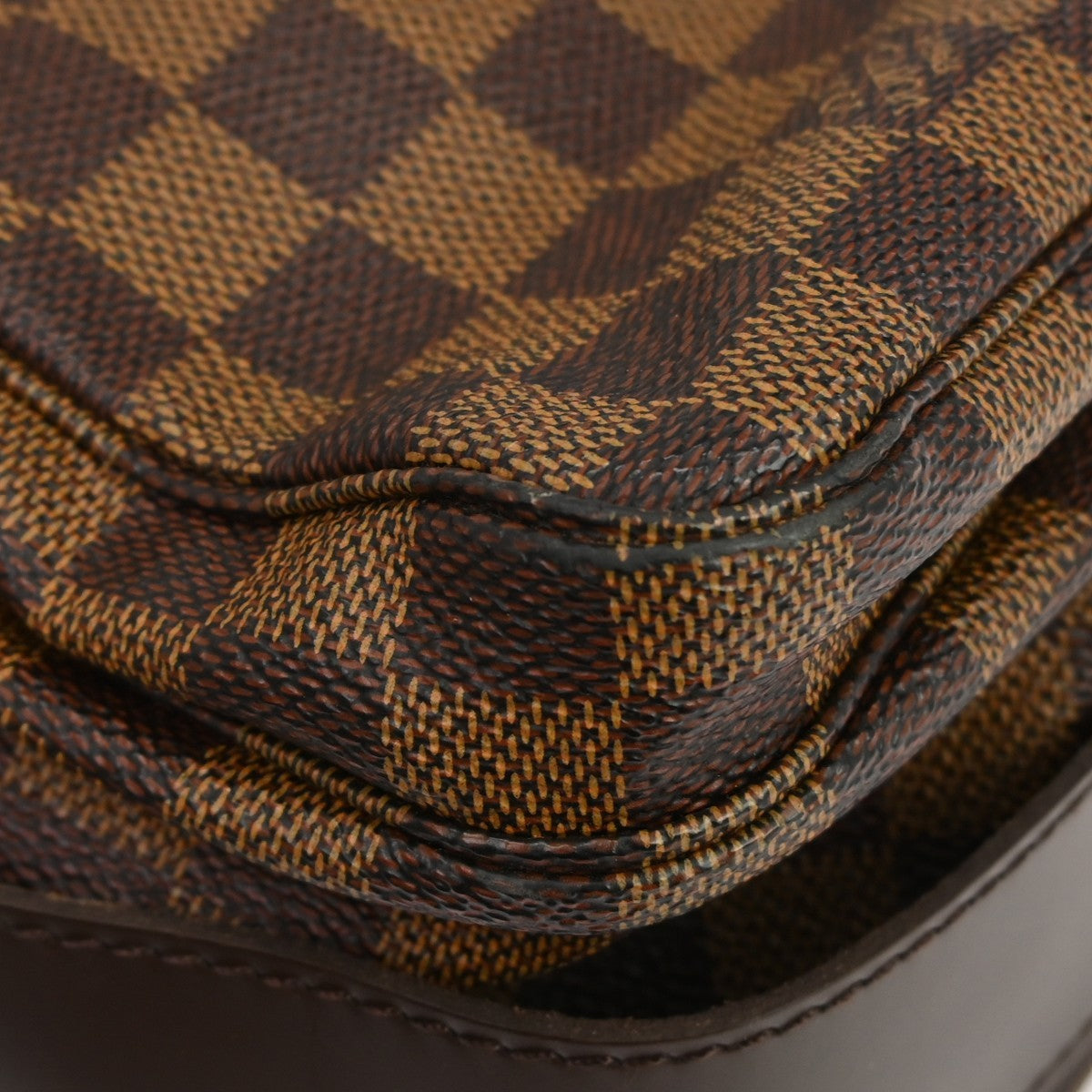 Louis Vuitton Naviglio Handbag Damier, BROWN, CANVAS, Shoulder bag