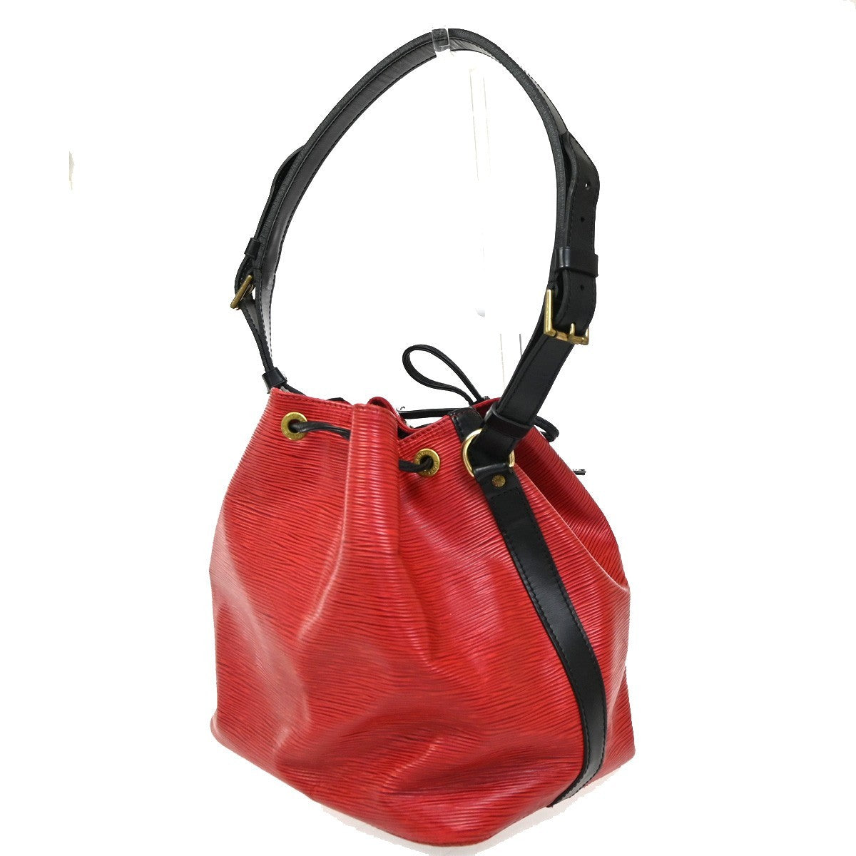 Louis Vuitton Petit Noe Handbag Epi Leather, RED, LEATHER, Shoulder bag