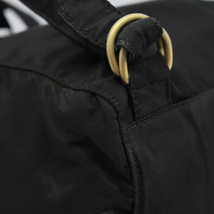 Prada Flap Drawstring Backpack Tessuto, BLACK, NYLON, Backpack