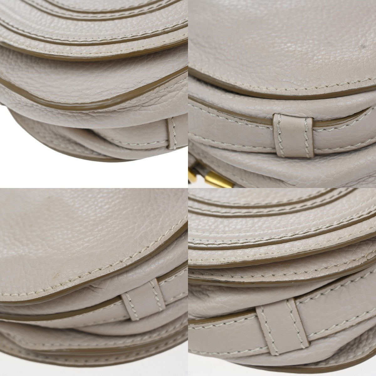 Chloe Marcie Crossbody Bag Leather, BEIGE, LEATHER, Shoulder bag