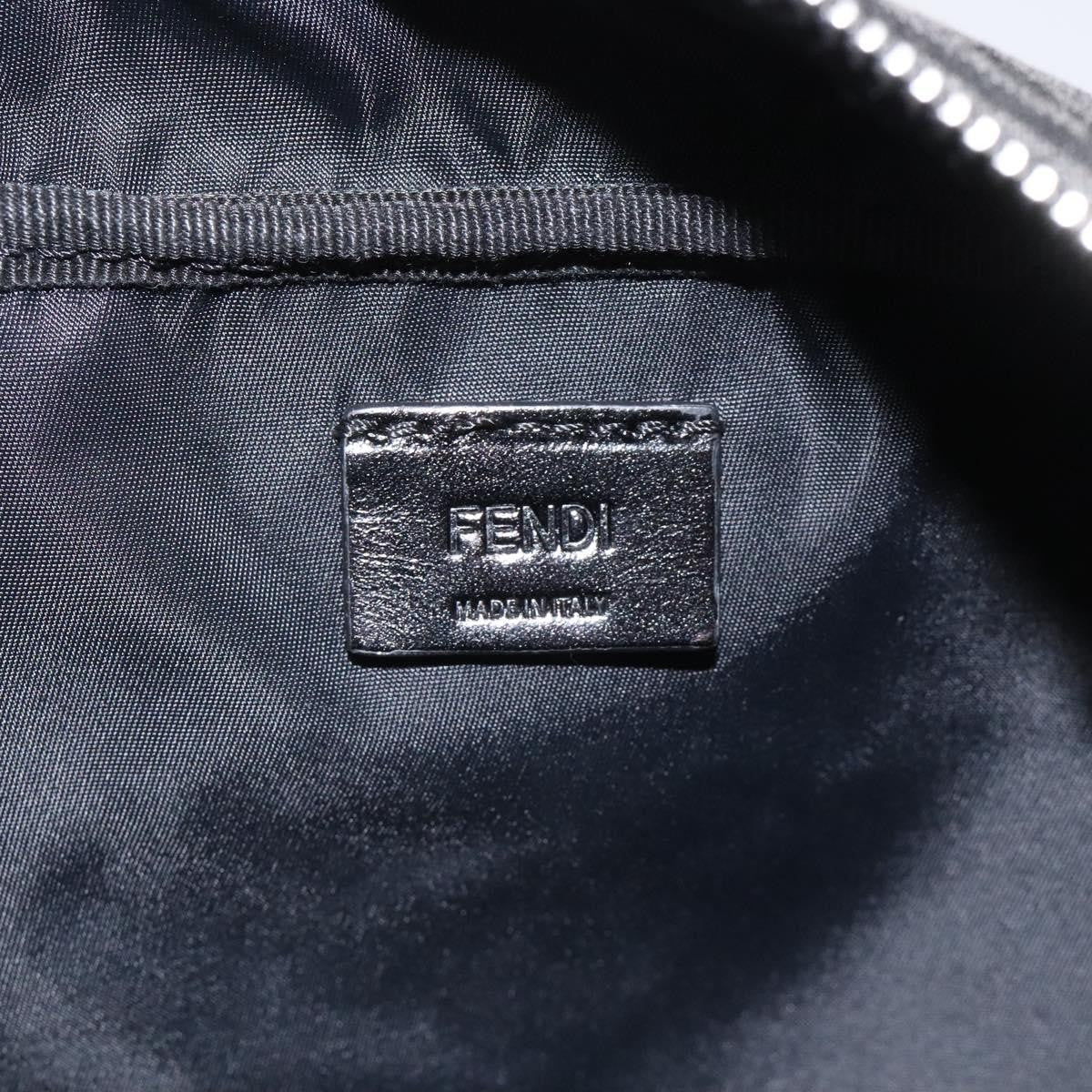 Fendi Toiletry Pouch Zucca Canvas, BLACK, CANVAS, Clutche & pouche