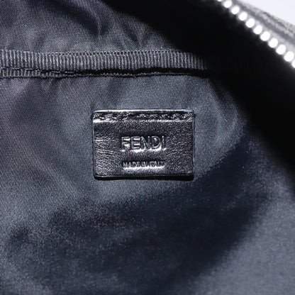Fendi Toiletry Pouch Zucca Canvas, BLACK, CANVAS, Clutche & pouche