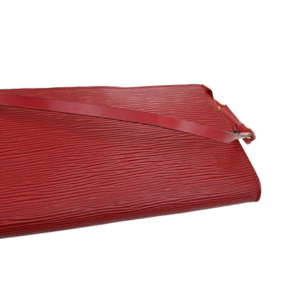 Louis Vuitton Pochette Accessoires Epi Leather, RED, LEATHER, Clutche & pouche