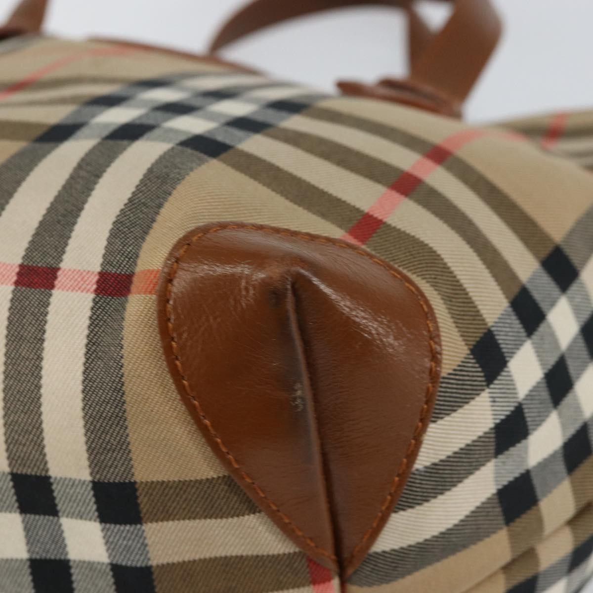 Burberry Vintage Tote Vintage Check Coated Canvas, BEIGE, CANVAS, Tote bag