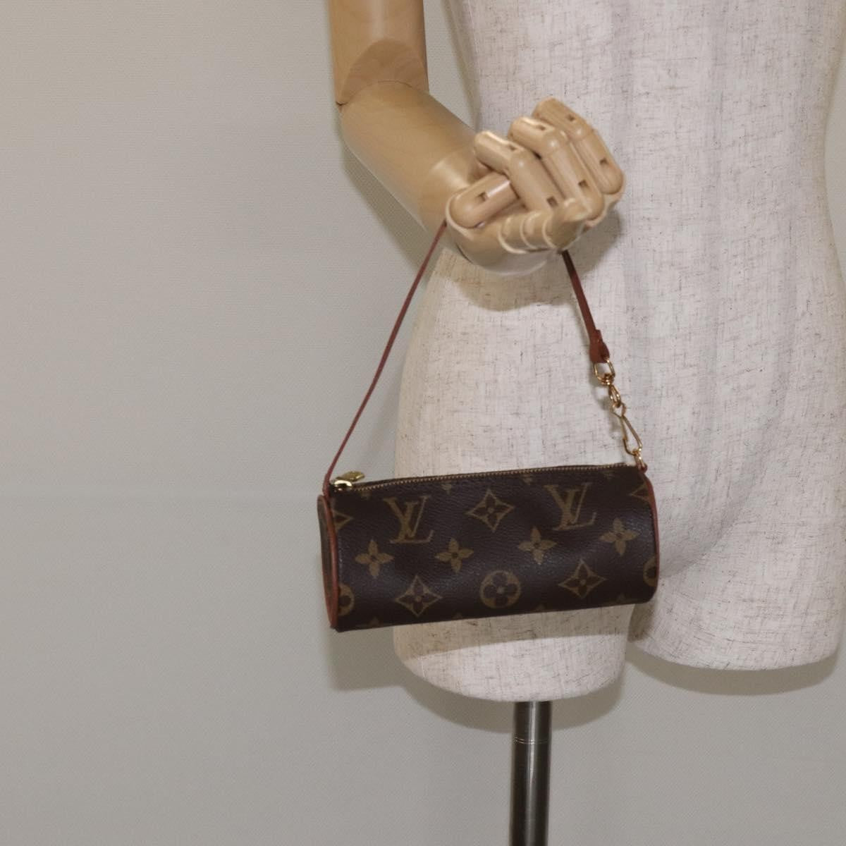 Louis Vuitton Papillon Pochette Monogram Canvas, BROWN, CANVAS, Handbag
