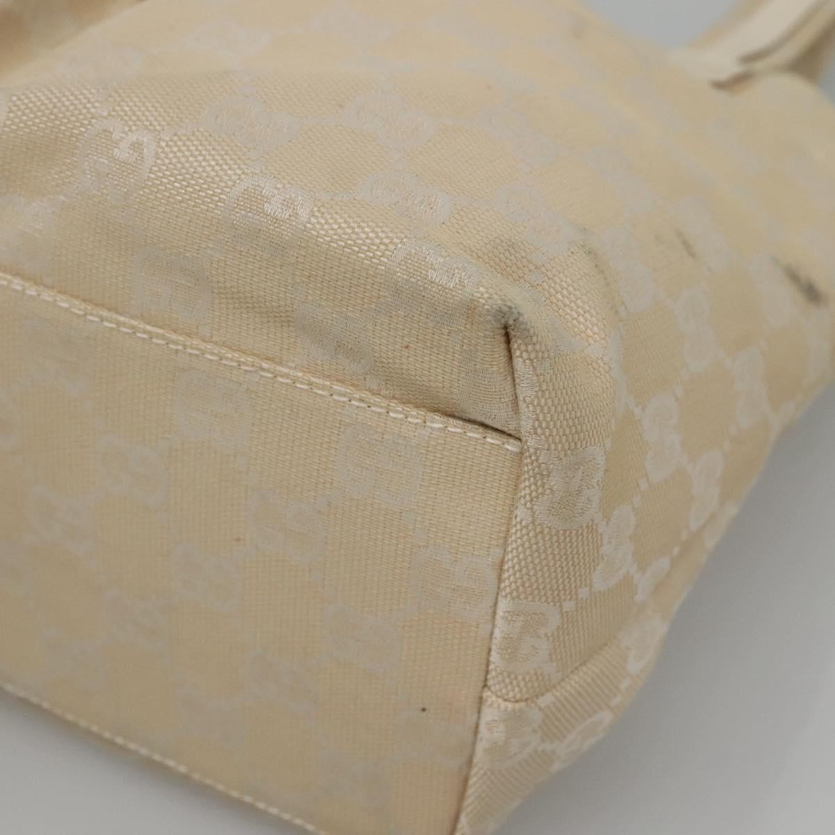 Gucci Double Pocket Tote GG Canvas, BEIGE, CANVAS, Shoulder bag