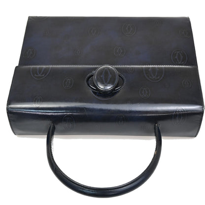 cartier Happy Birthday Handbag Patent Leather, NAVY, PATENT_LEATHER, Handbag