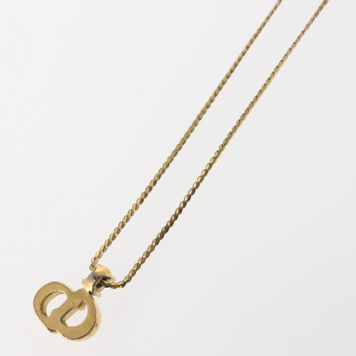 Christian Dior CD Logo necklace Metal, GOLD, METAL, Necklace