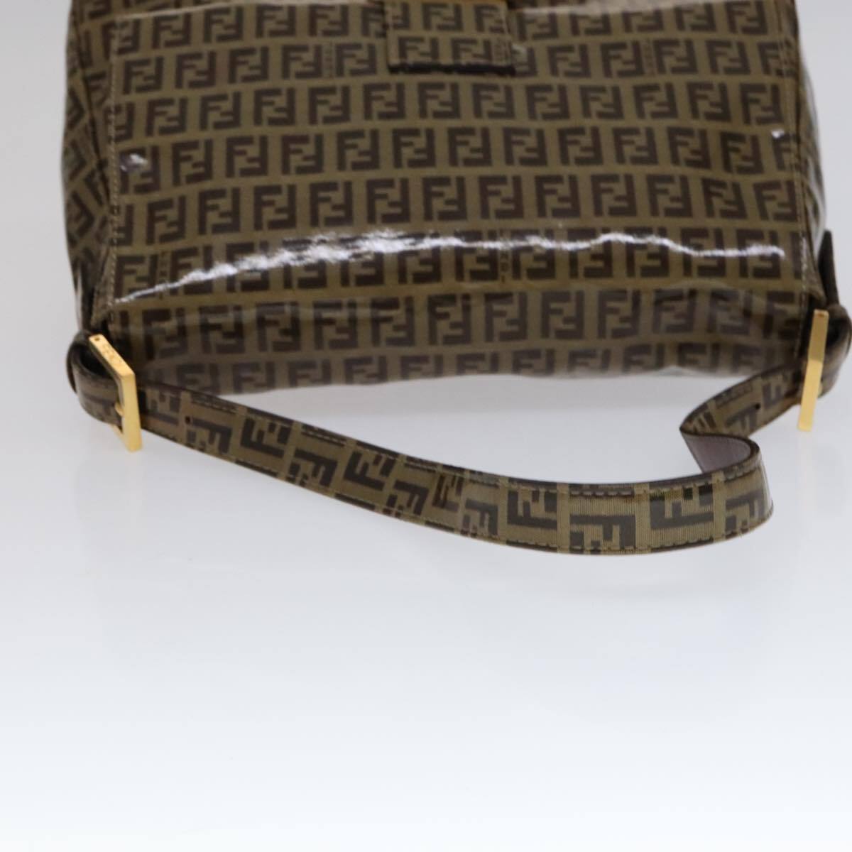 Fendi Mamma Baguette Zucca canvas, BROWN, CANVAS, Handbag