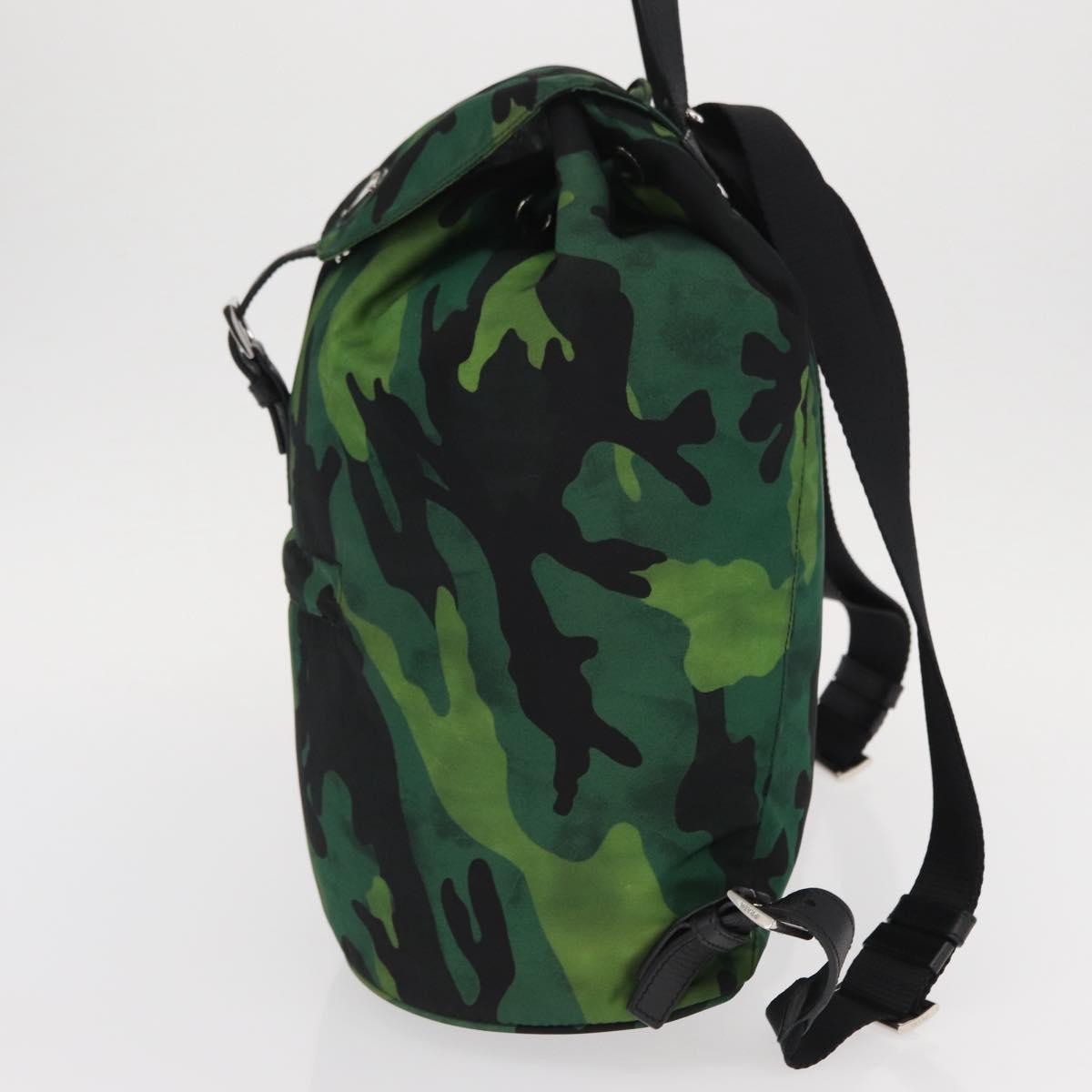 Prada Camouflage Backpack Tessuto, Green, Nylon, Backpack