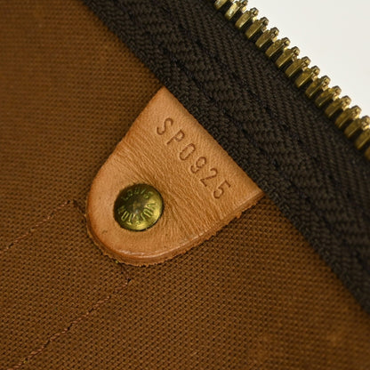 Louis Vuitton Keepall Bag Monogram Canvas, BROWN, CANVAS, Travel bag