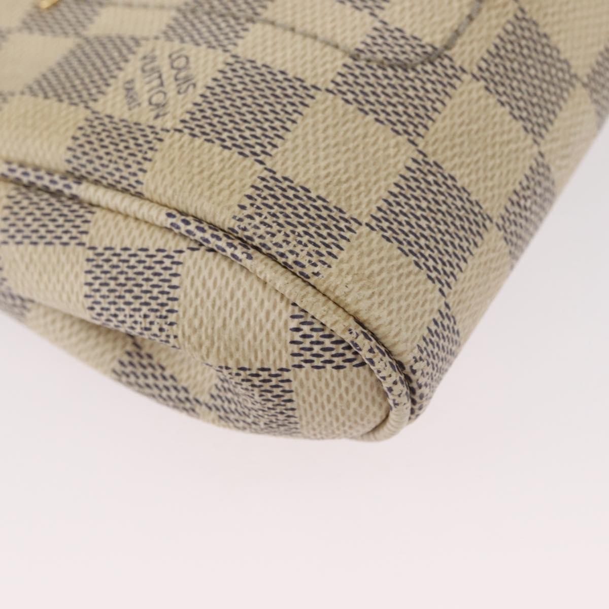 Louis Vuitton Favorite Handbag Damier, WHITE, CANVAS, Shoulder bag