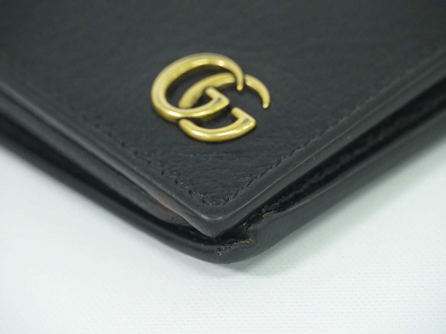 Gucci GG Marmont Wallet Leather, BLACK, LEATHER, Wallets