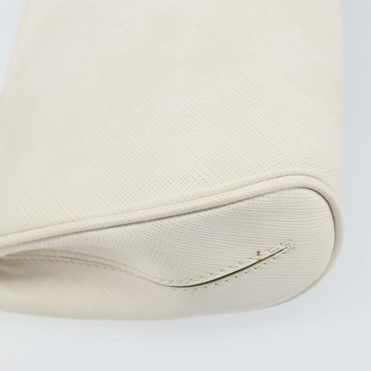 Salvatore Ferragamo Gancini Shoulder Bag Leather, WHITE, LEATHER, Shoulder bag