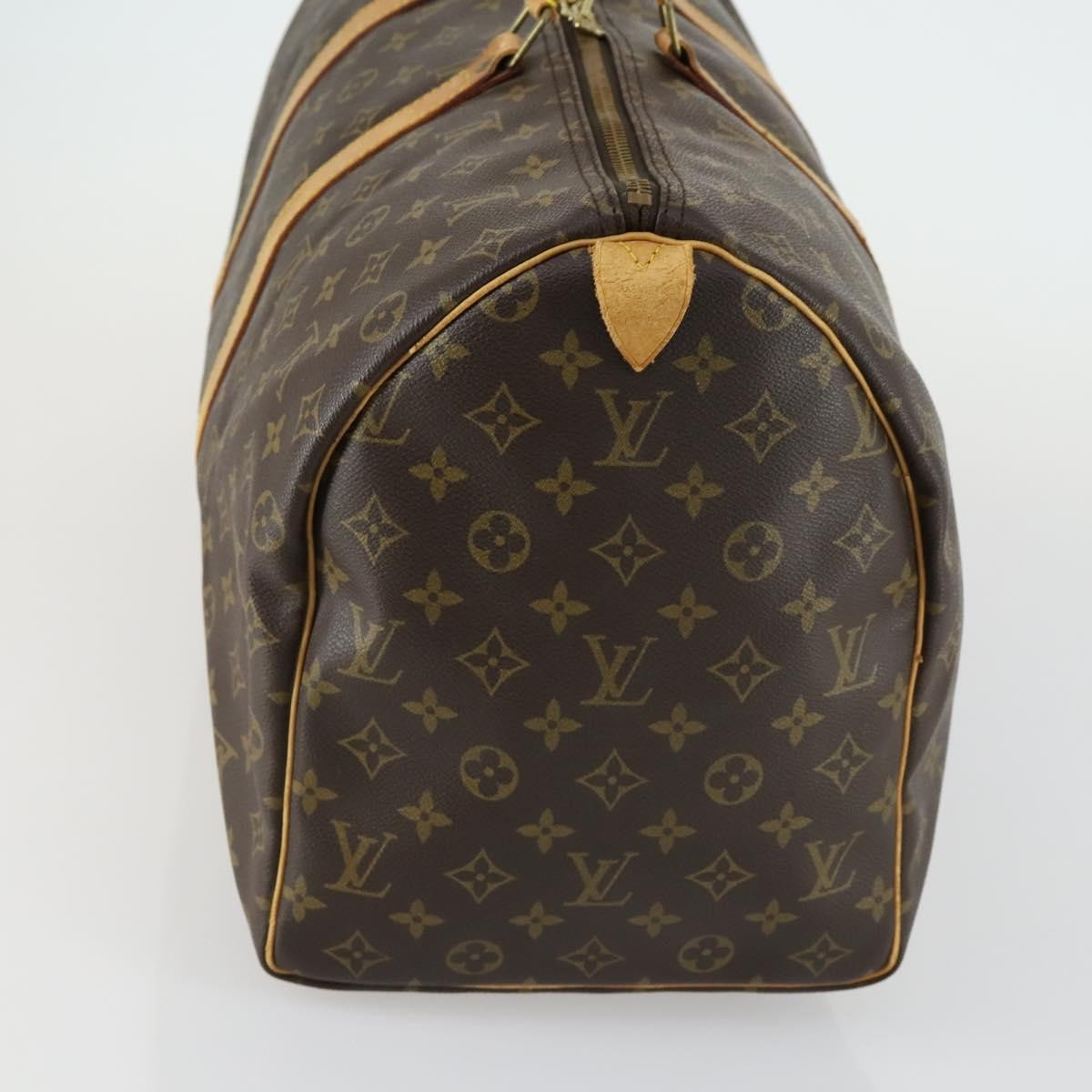 Louis Vuitton Keepall Bag Monogram Canvas, BROWN, CANVAS, Travel bag