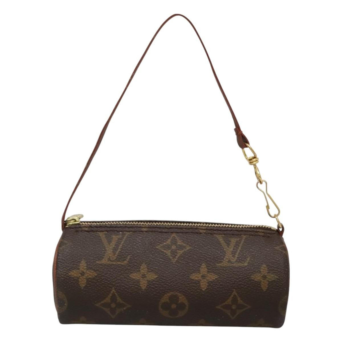 Louis Vuitton Papillon Pochette Monogram Canvas, BROWN, CANVAS, Handbag