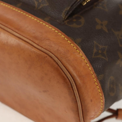 Louis Vuitton Montsouris Backpack Monogram Canvas, BROWN, CANVAS, Backpack
