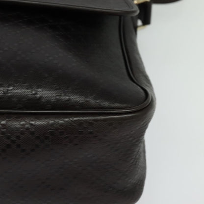 Gucci Lux Flap Messenger Bag Diamante Leather, BROWN, LEATHER, Crossbody bag
