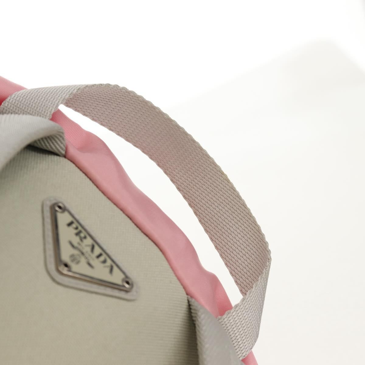 Prada Double Buckle Backpack Tessuto, Pink, Nylon, Backpack